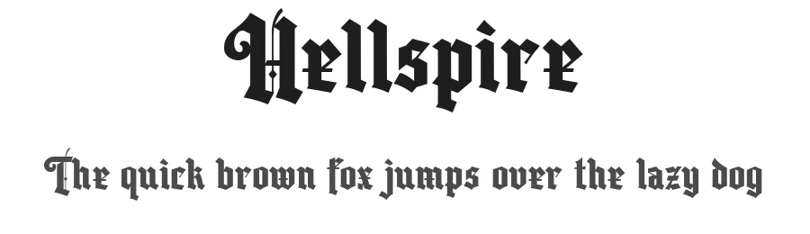 Hellspire by Angin Studio — Blackletter Font