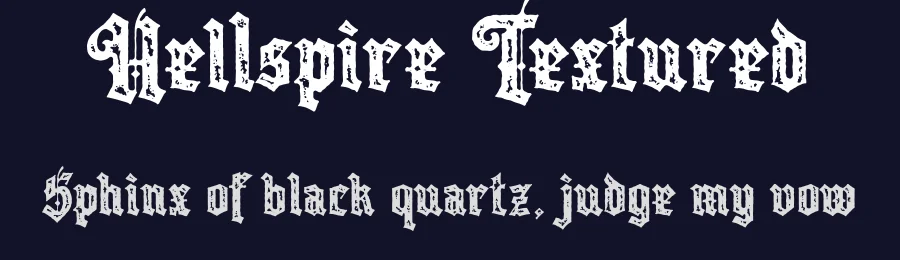 Hellspire Textured by Angin Studio — Blackletter Font — thumbnail 2