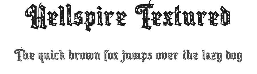 Hellspire Textured by Angin Studio — Blackletter Font