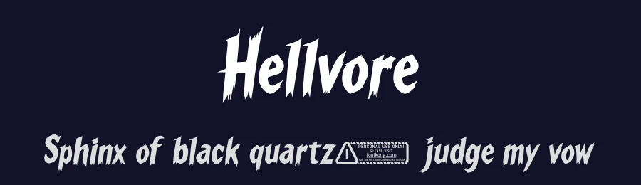 Hellvore by Kong Font — Decorative Font — thumbnail 2