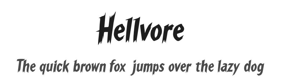 Hellvore by Kong Font β Decorative Font