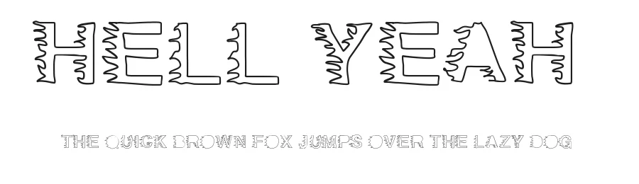 Hell Yeah by Ramiro Baldivieso — Decorative Font