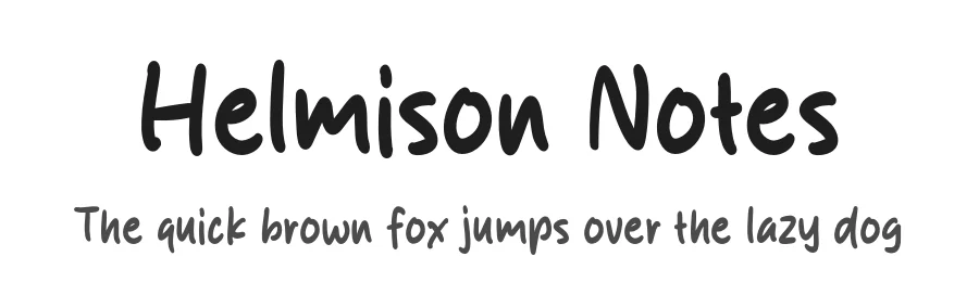 Helmison Notes