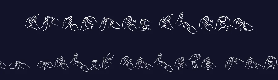 Helping Hands by Iconian Fonts — Dingbats Font — thumbnail 2
