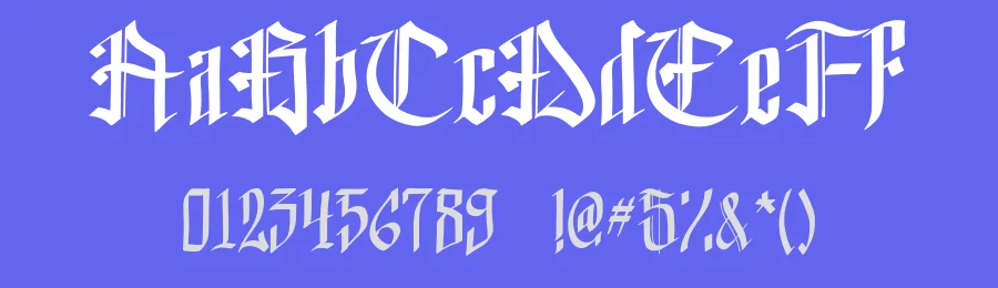 Helvedding by Lukas Schiltknecht — Blackletter Font — thumbnail 3