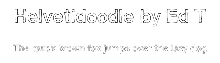 Helvetidoodle by Ed T
