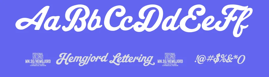 Hemgjord Lettering by Måns Grebäck — Script Handwritten Font — thumbnail 3