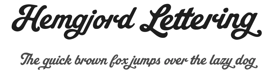 Hemgjord Lettering