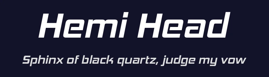 Hemi Head by Typodermic Fonts — Display Font — thumbnail 2