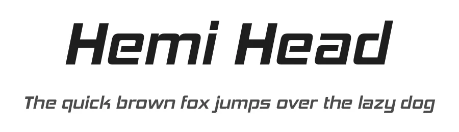 Hemi Head by Typodermic Fonts โ Display Font