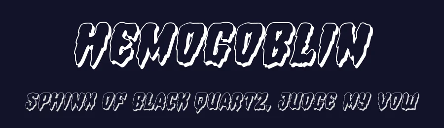 Hemogoblin by Iconian Fonts — Decorative Font — thumbnail 2