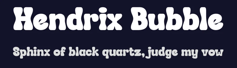 Hendrix Bubble by Storytype Studio — Decorative Font — thumbnail 2