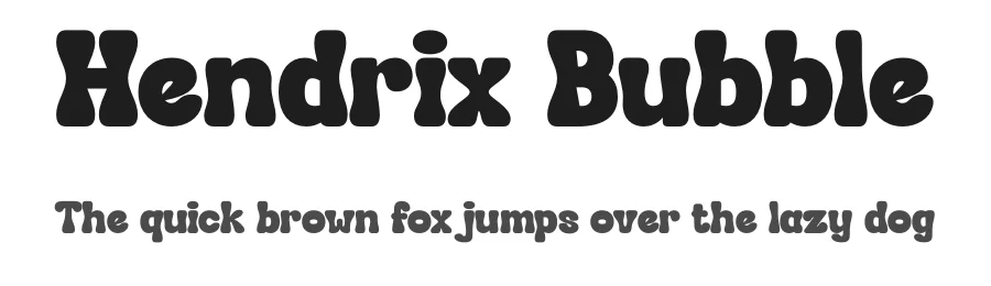 Hendrix Bubble by Storytype Studio — Decorative Font