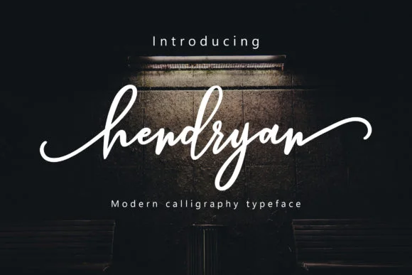 Hendryan Script Font by Amarlettering — Script Handwritten Font