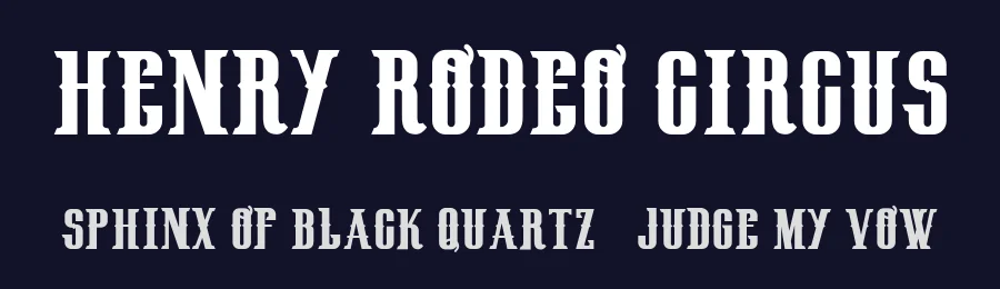 Henry Rodeo Circus by Fontscafe.com — Decorative Font — thumbnail 2