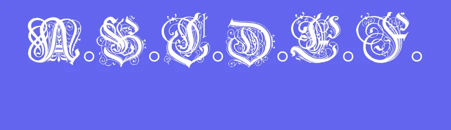 Hentzau Initials by Paul Lloyd — Blackletter Font — thumbnail 3