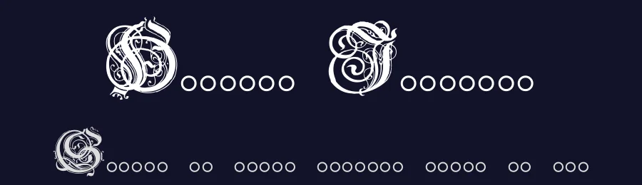 Hentzau Initials by Paul Lloyd — Blackletter Font — thumbnail 2