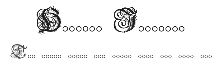Hentzau Initials by Paul Lloyd — Blackletter Font