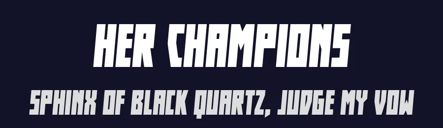 Her Champions by Iconian Fonts — Display Font — thumbnail 2