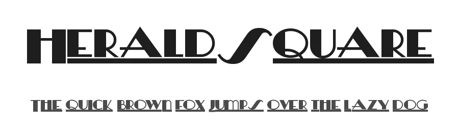 HeraldSquare by Nick's Fonts — Decorative Font
