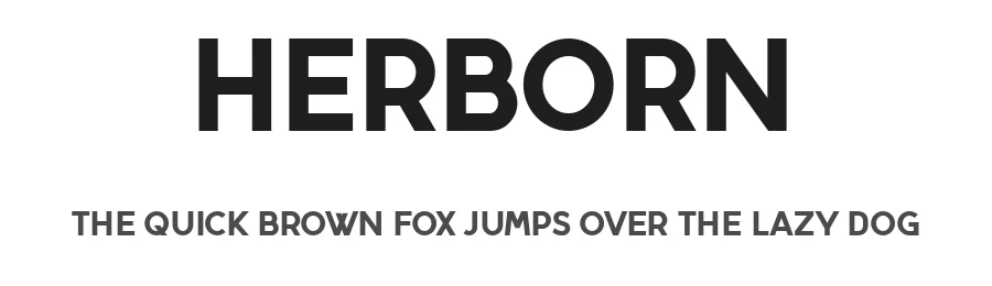 Herborn by Vladimir Nikolic — Sans Serif Font