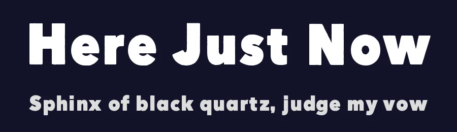 Here Just Now by Juha Korhonen — Decorative Font — thumbnail 2
