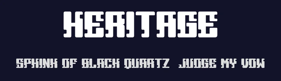 Heritage by Vladimir Nikolic — Decorative Font — thumbnail 2