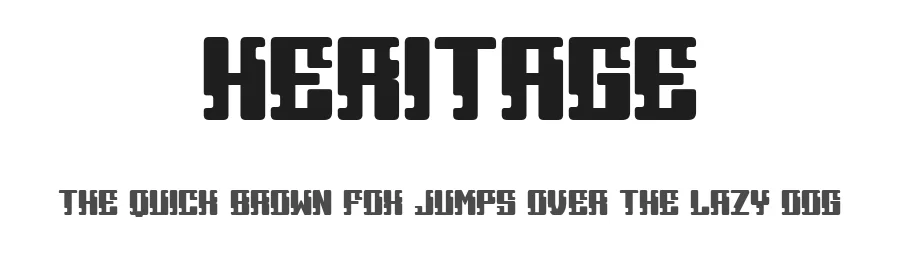 Heritage by Vladimir Nikolic — Decorative Font