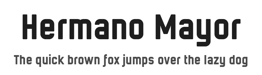 Hermano Mayor by Levi Szekeres — Sans Serif Font