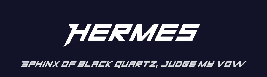 Hermes by Alfiyan — Display Font — thumbnail 2