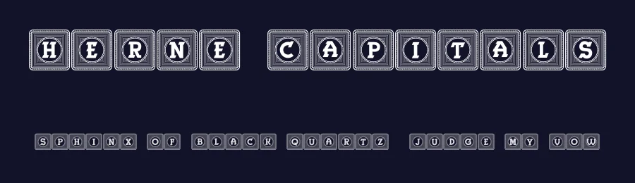 Herne Capitals by Vladimir Nikolic — Decorative Font — thumbnail 2