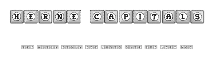 Herne Capitals by Vladimir Nikolic — Decorative Font