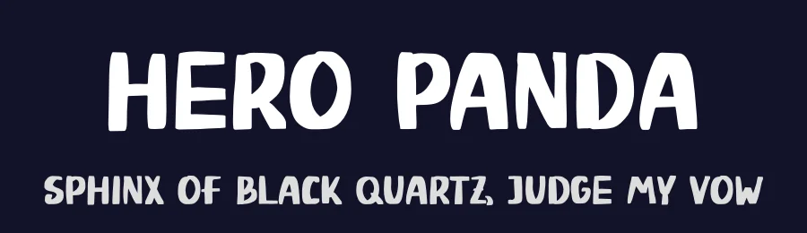 Hero Panda by Phantom Studio — Decorative Font — thumbnail 2