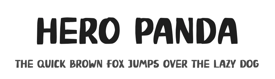 Hero Panda by Phantom Studio โ Decorative Font