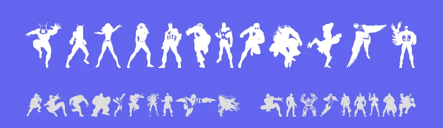 Heroes Assemble Dingbats by Iconian Fonts — Dingbats Font — thumbnail 3