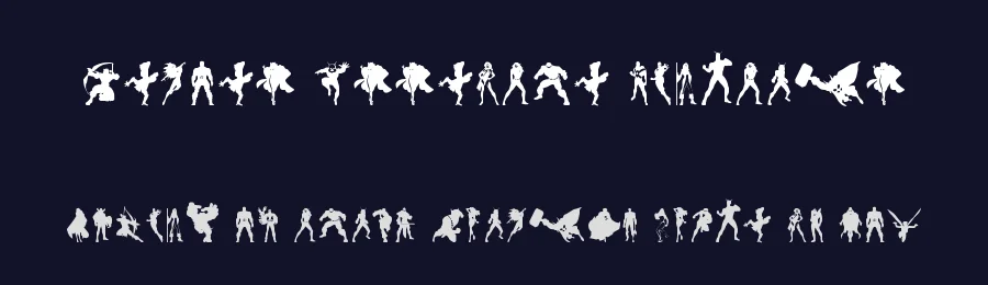 Heroes Assemble Dingbats by Iconian Fonts — Dingbats Font — thumbnail 2