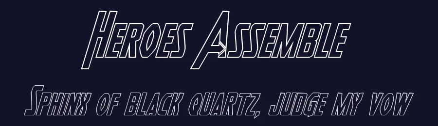 Heroes Assemble by Iconian Fonts — Display Font — thumbnail 2