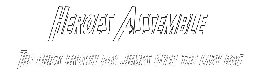 Heroes Assemble by Iconian Fonts — Display Font