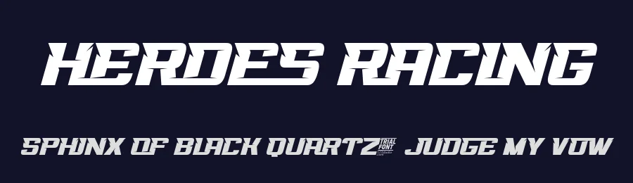 Heroes Racing by 177Studio — Display Font — thumbnail 2