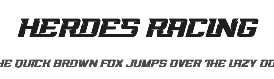 Heroes Racing by 177Studio — Display Font