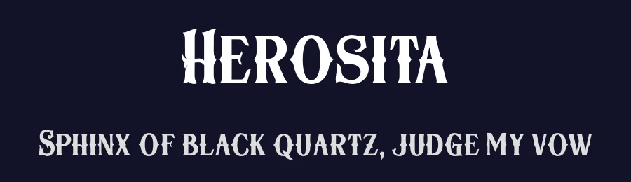 Herosita by Midvel — Decorative Font — thumbnail 2