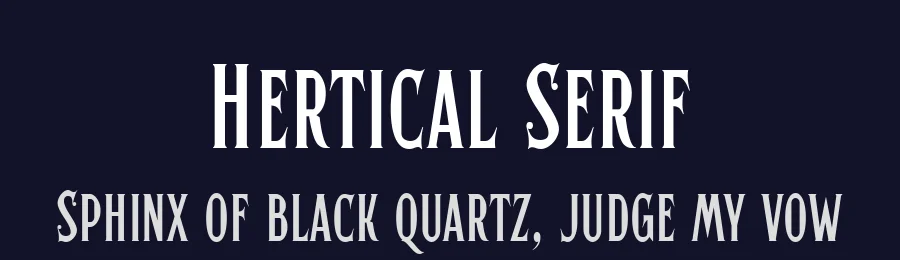 Hertical Serif by Edignwn Type — Decorative Font — thumbnail 2