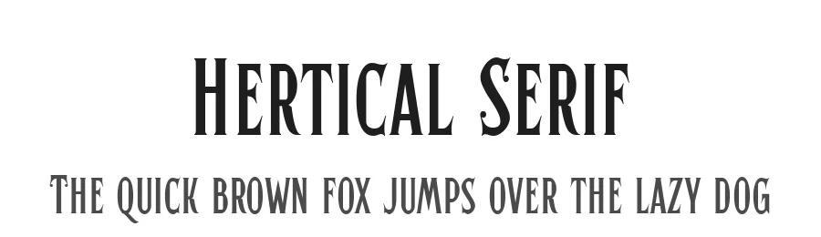 Hertical Serif by Edignwn Type — Decorative Font