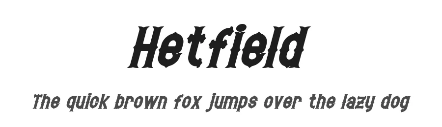 Hetfield by Pixel Sagas — Decorative Font