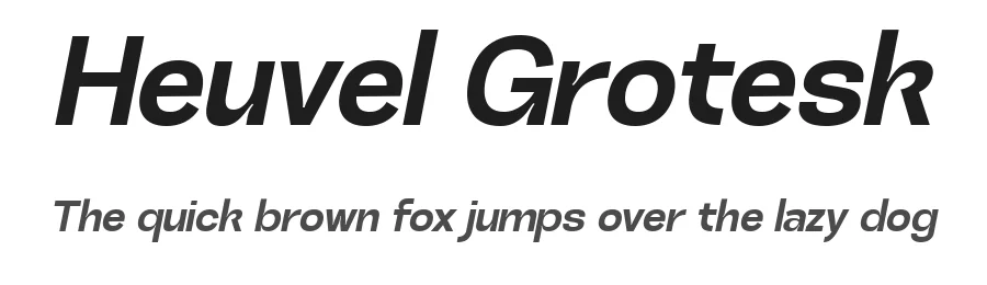 Heuvel Grotesk