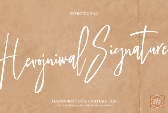 Hevojniwal Signature Font by Tebaltipis.std — Script Handwritten Font