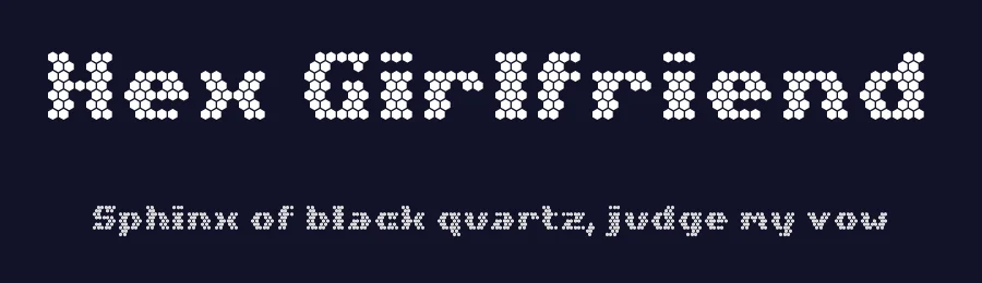 Hex Girlfriend by Chequered Ink — Display Font — thumbnail 2