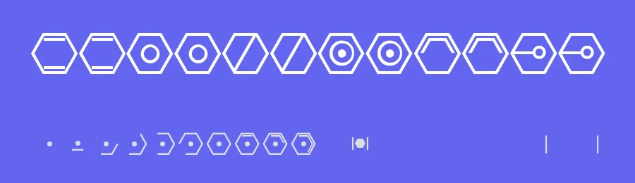 Hexacode by C-7007 — Dingbats Font — thumbnail 3