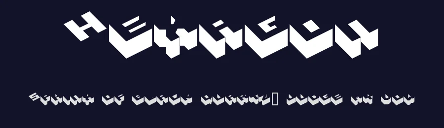 Hexagon by Fenotype — Display Font — thumbnail 2