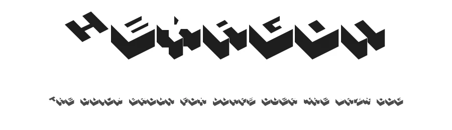 Hexagon by Fenotype — Display Font
